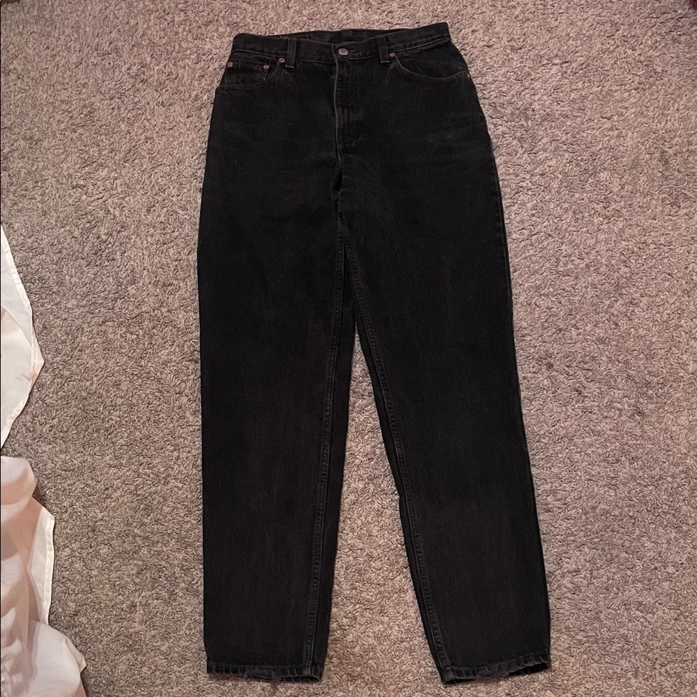 Women's Black Straight-Leg Jeans - Classic Everyday Style